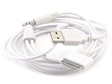 Produkt-Bild: Auto AUX - USB Kabel f&uuml;r Apple iPhone / iPod 3,5mm Klinke von kwmobile - geeignet f&uuml;r ALLE iPhonemodelle!