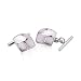 Women's Pink Mother of Pearl Sterling Silver Cufflinks with Presentation Box
