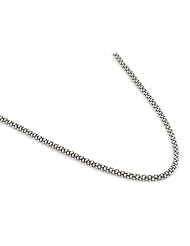 Oxidized Sterling Silver 3mm Coreana Chain 16 Inches