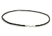 Dark Brown Braided Leather Choker Necklace With Sterling Silver Lobster Clasp