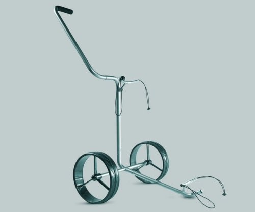 JuCad Black handgeführter Edelstahl Trolley, 2- oder 3-Rad