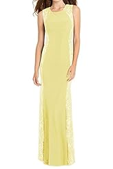 Scoop Neck Floor Length Sheath Beaded Lace Sleeveless Evening Dress/Prom Dress/Wedding Dress 