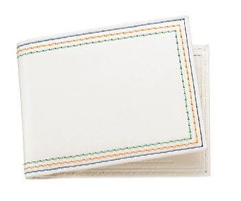 Marc By Marc Jacobs Limited Edition Triplestitching Leather Billfold Wallet White