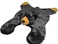 Soft And Cuddly Cute Black Bear Floor Throw Area Rug (Great Kids Rug) 42