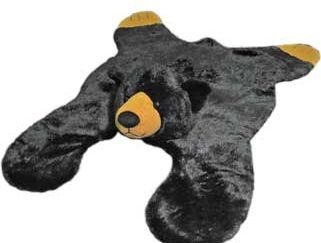 Soft And Cuddly Cute Black Bear Floor Throw Area Rug (Great Kids Rug) 42