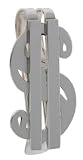 Sterling Silver Dollar Sign Cut - Out Money Clip, 1 1 / 8 &acute; X 2 &acute; ( 29 mm X 53 mm ) - B00022F4KC