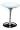 Ventura Adjustable Table White Metallic Fiberglass