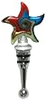 Individually Gift Boxed Bottle Stopper with Decorative Glass Yellow Starfish Top Set of Two