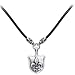 Oxidized Sterling Silver Stigma Le Fleur Shield Necklace