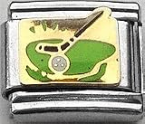 Clearly Charming Golf Ball and Club Italian Charm