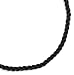 Sterling Silver Adjustable Black Rayon Cord, 15-19