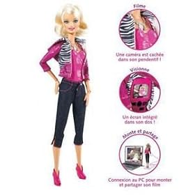 BARBIE Vid�o Girl Mattel - V�ritable Cam�ra