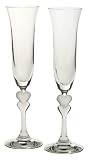 Gorham Amore Crystal Flutes, Set of 2