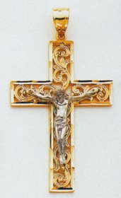 Two-tone Crucifix - C2015