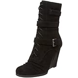 IMAGE OF Guess Women's Merriness Bootie,Black Suede,8 M US