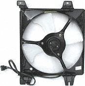 99 03 MITSUBISHI GALANT A C CONDENSER FAN SHROUD ASSEMBLY  3.0L  From 4 99 M190919 MR500515