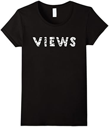 Women's Views T-shirt Small Black