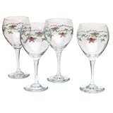 Pfaltzgraff Rose Garden All-Purpose Goblets, Set of 4