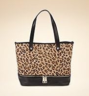 Autograph Leather Leopard Zip Shopper Bag