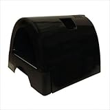 Designer Cat Litter Box with Black Shiny Cover