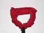 Axe Hugger in Scrunchy Velvet for Standard Stand with Hugger Strap in Red