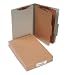 ACCO 16056 ACCO Pressboard 25-Point Classification Folders, Lgl, 6-Section, Mist GY, 10/Box