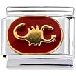 Red Zodiac Sign Scorpio Italian Charm