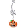Happy Jackolantern Belly Ring