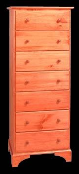 Drawer Chests Heirloom Pine, 7 Drawer