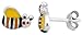 Sterling Silver Child Size Bumble Bee Earrings w/