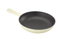 Le Creuset Cast Iron Satin Black Interior Omelette Pan, Almond, 20 cm
