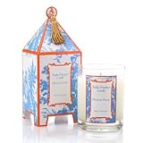 Seda France Classic Toile Pagoda Box Candles 14oz,French Tulip