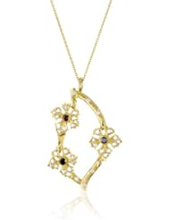 Sethi Couture "Enchanted Garden" Champagne Diamond Yellow Gold Pendant Necklace