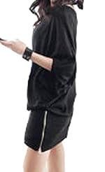 Girls Round Neck Long Sleeves Above the Knee Mini Dress 