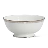 Lenox Murray Hill Platinum Banded Bone China Fruit Bowl
