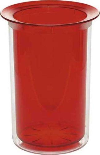 Emsa TORINO Flaschenk&Atilde;&frac14;hler 504657 transparent/transparent rot + Beschreibung kleiner 2 mm