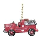 Firetruck Fire truck engine ceiling Fan Pull home decor