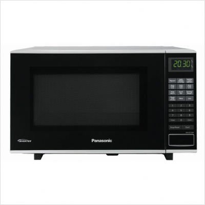 PANASONIC NNSF550M BLK SILVER MICROWAVE OVEN 1.0CU FT 1000W