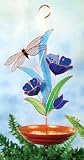 Dragonfly  Flower / Blue Bird Feeder