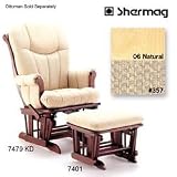 Glider - Natural Finish/Chamber Antique Fabric