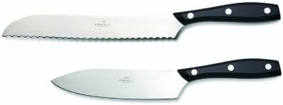 Consigli "Chianino" 2-Piece Black Metacrylate Handle Kitchen Knives Set