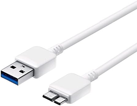 SideTech Super Speed USB 3.0 Type A to Micro-B Note 3 Cable in WHITE (3 FEET, SHIPPED ON SAME BUSINESS DAY) (3 FT Note 3 Cable x 1)