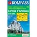 Kompass Karten, Cortina d' Ampezzo: Wander-, Rad- und Skitourenkarte mit Panorama. Carta escursioni, bike e sci alpinismo