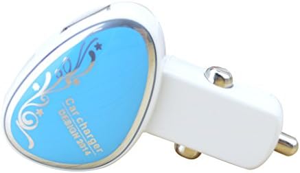 Pikos Double USB 5V 3.6A Car Charger for Cell Phone and Digital Devices (Blue)