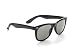 Zoom Classic Sunglasses in Wayfarer Styling, Black Plastic Frame/Smoke Lenses and Metal Studs
