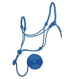 Weaver Braided Rope Training Halter w/Lead Blue