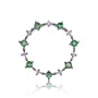 Emerald Circle of Life Pendant Diamond 14K White Gold