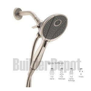External hard drive:Alsons 6467-3110-BX In2ition Two Showers In One, Brilliance Satin Nickel Finish