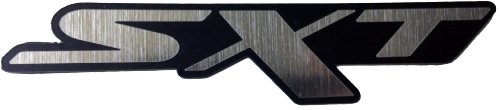 Dodge Charger Challenger Dart SXT Grille Trunk Badge Emblem Black / Silver Version 1