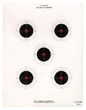National Target 5 Bull Red Center Air Rifle Target